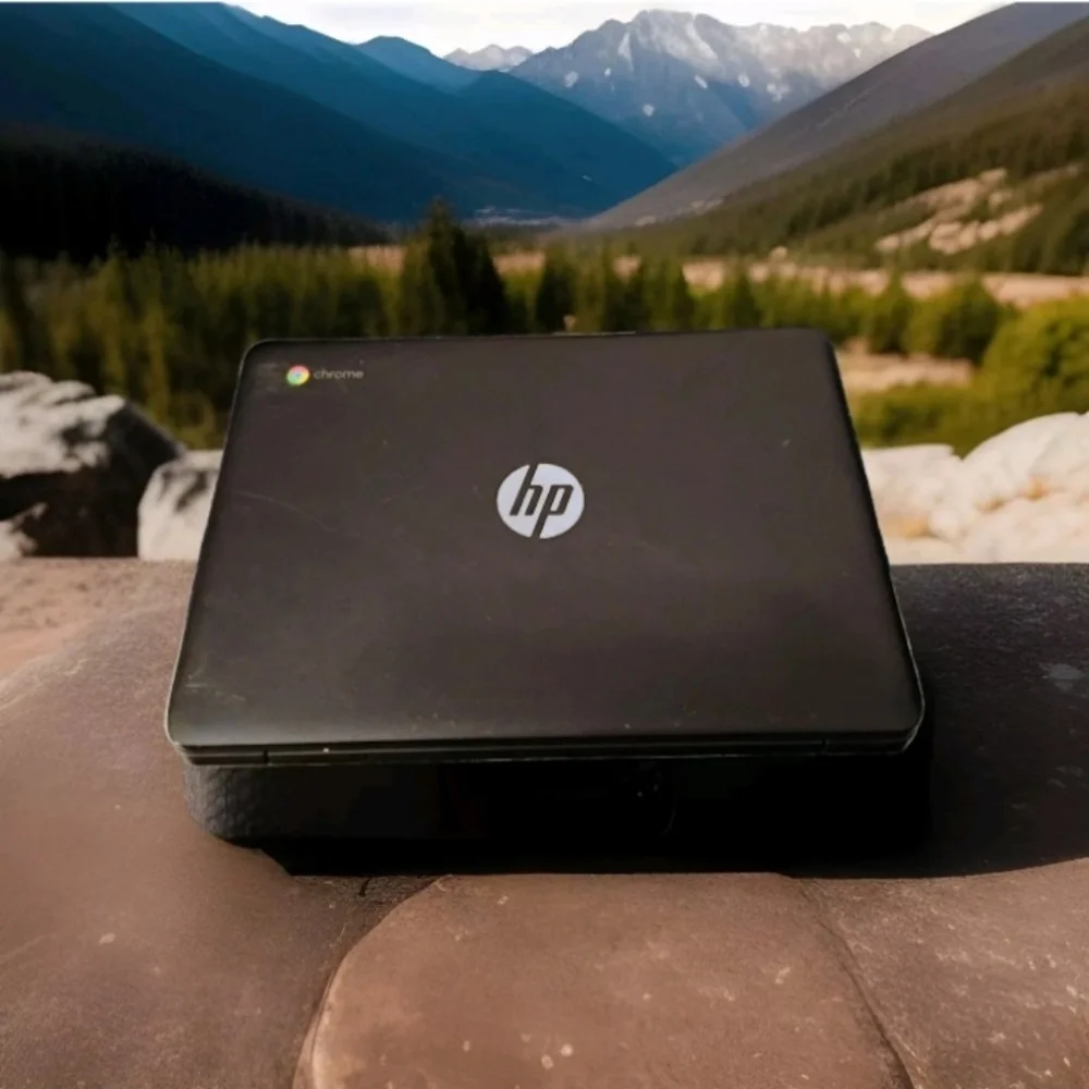 HP Black and Silver Laptop